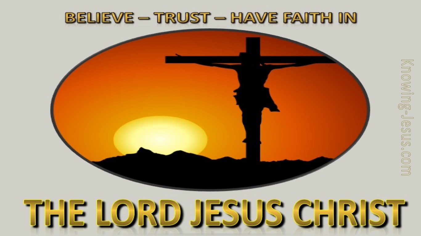Acts 16:31 Believe on Christ (orange)